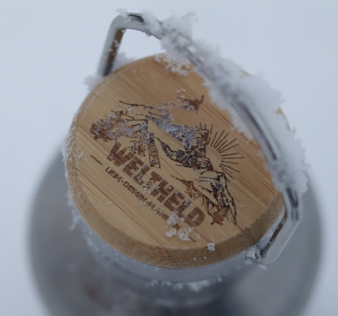 Edelstahlflasche für heiße Getränke