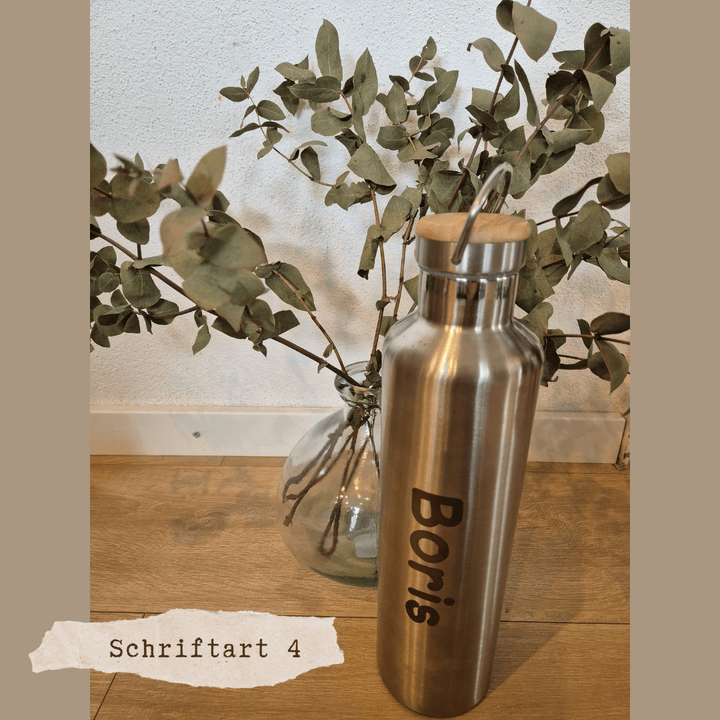 Trinkflasche Edelstahl 500ml | extra stark isoliert | individuelle Gravur möglich