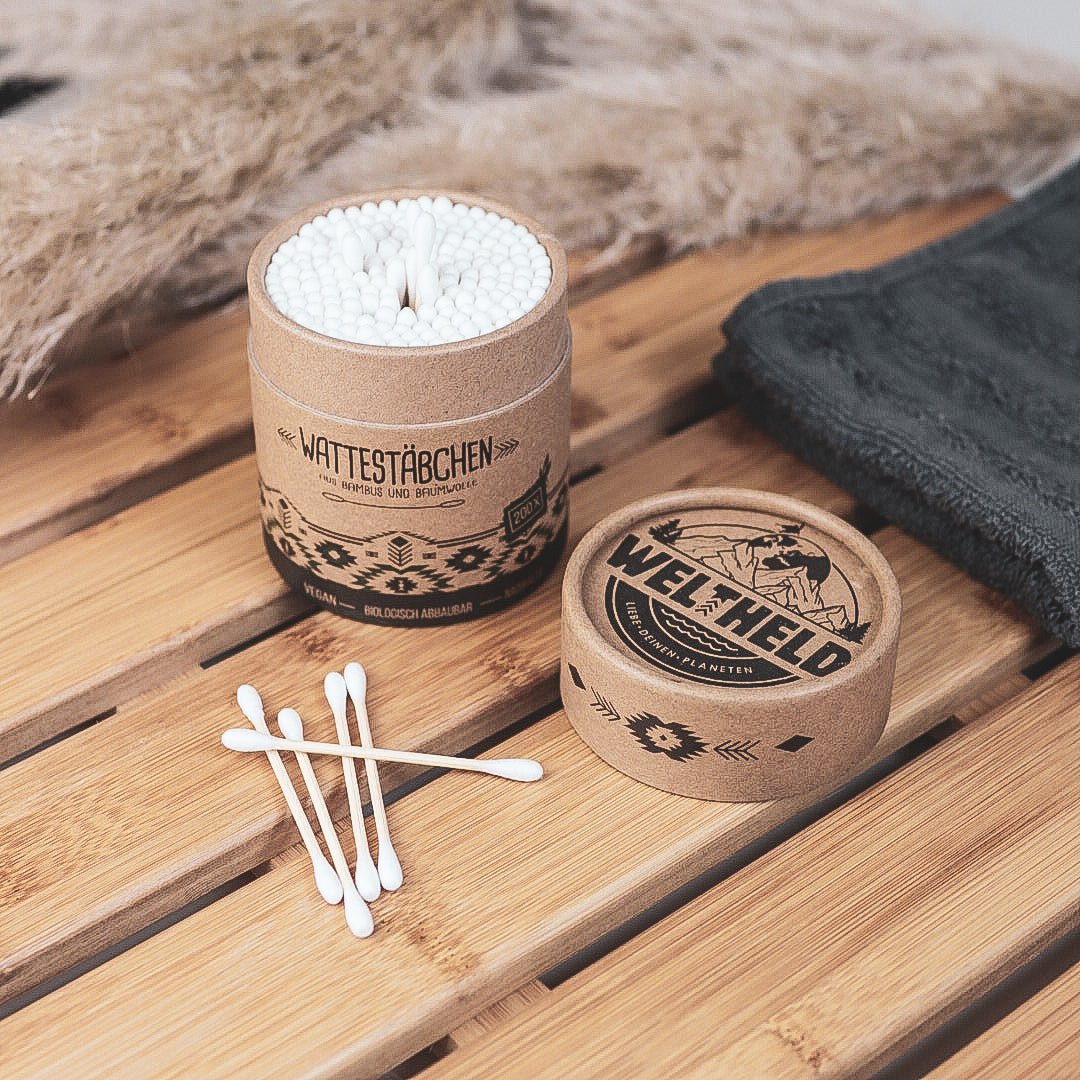 Wattestaebchen mit Box