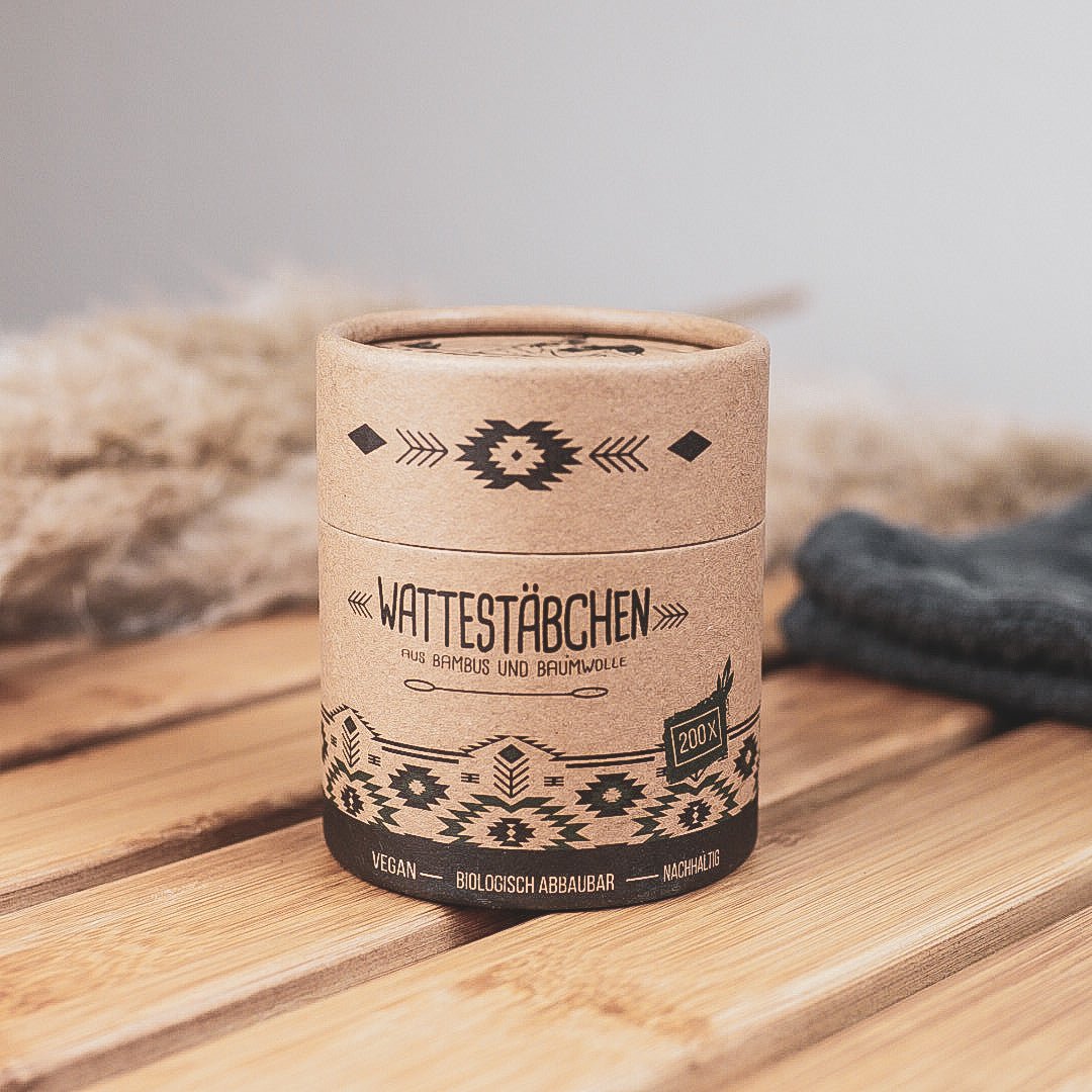 biologisch abbaubare Wattestaebchen