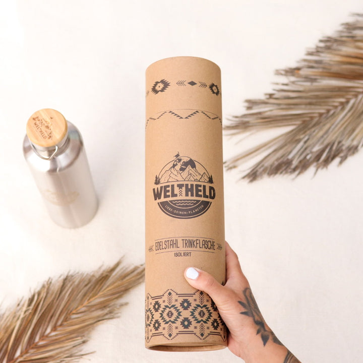 Edelstahltrinkflasche von Weltheld