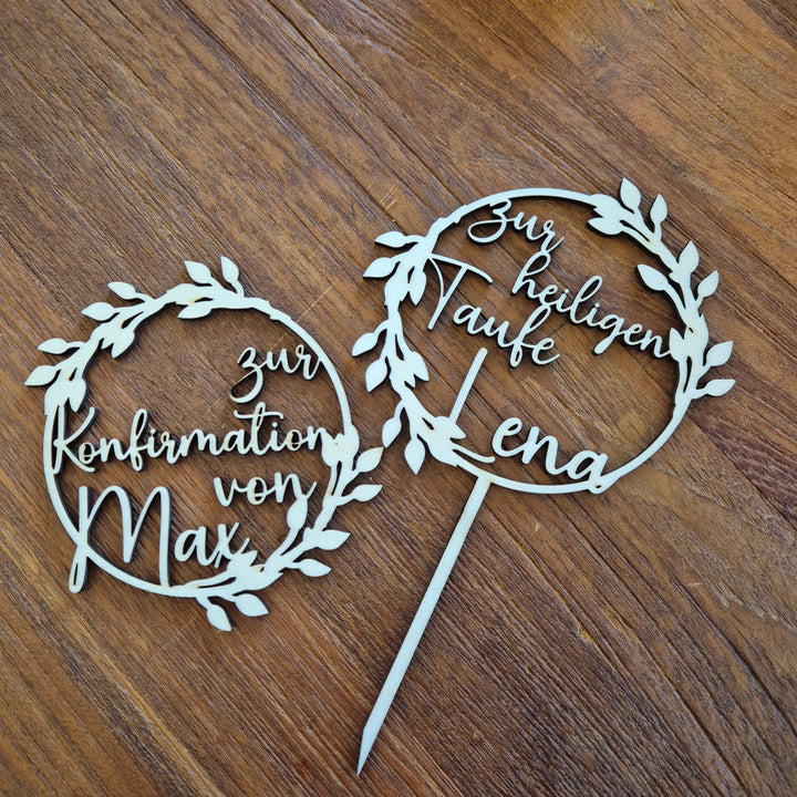 Cake Topper - Taufe, Kommunion, Konfirmation & Firmung