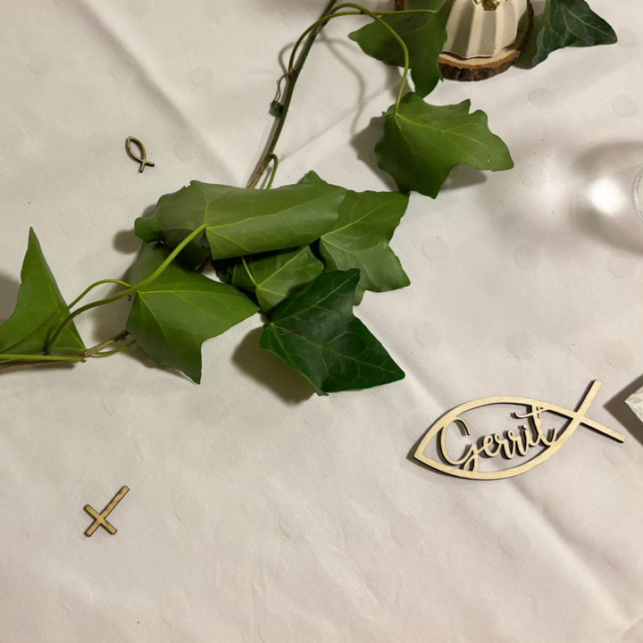 Personalisierte Namensschilder - heiliger Fisch
