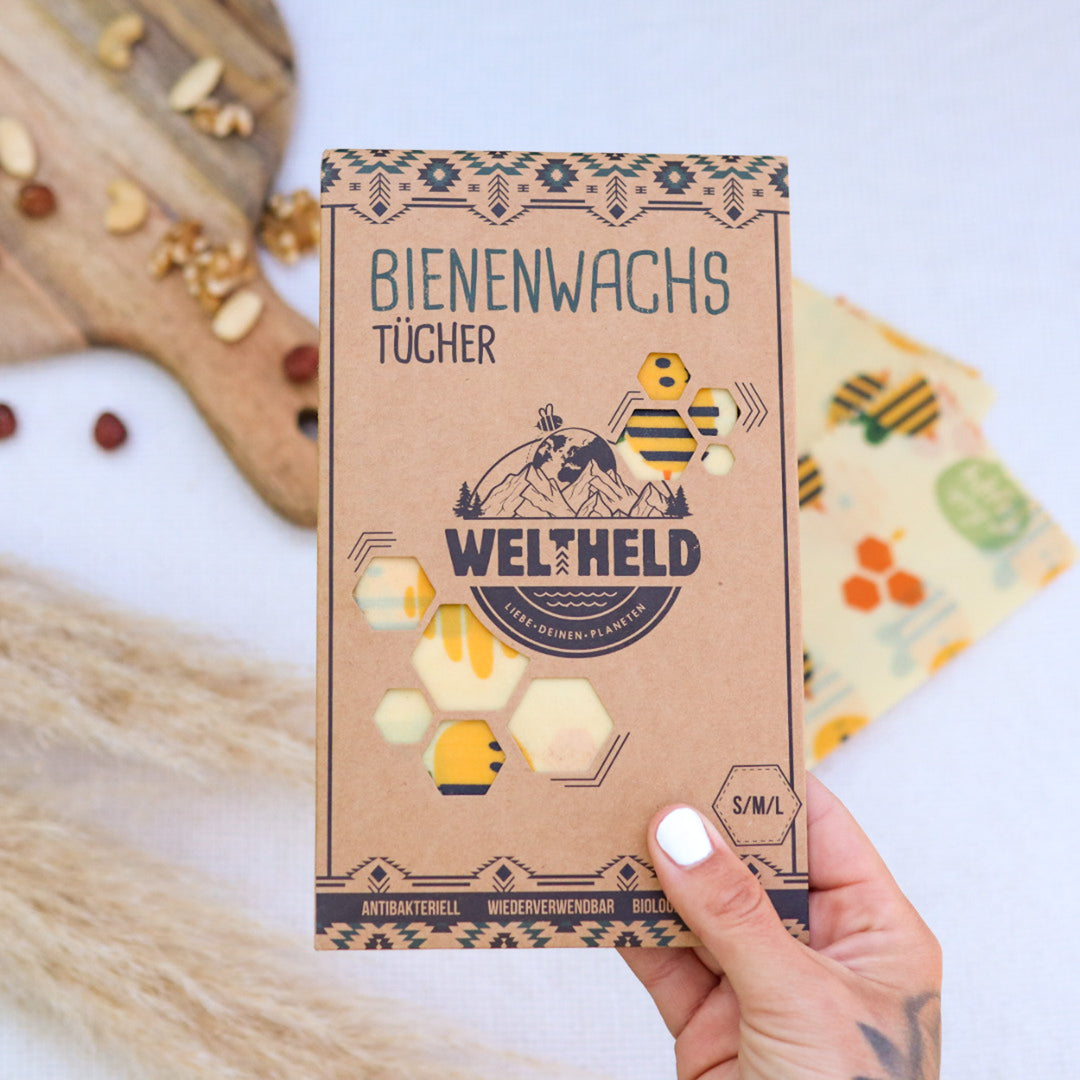 Bienenwachstuch in der Verpackung