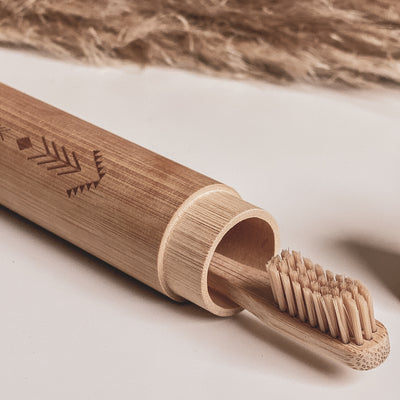 Zahnbürstenhülle aus Bambus | Reiseetui