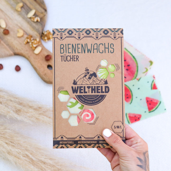 Bienenwachstücher Wassermelone | 3er Set