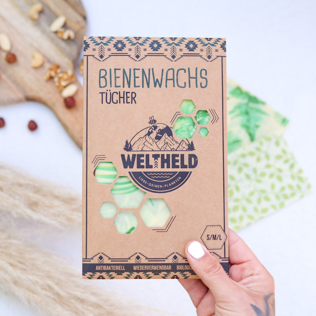 Bienenwachstuch in der Verpackung